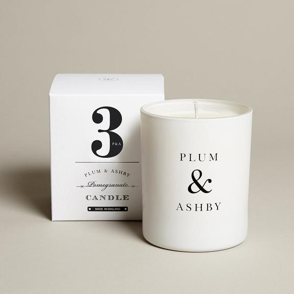 60 Hour Pomegranate Scented Candle by Plum & Ashby