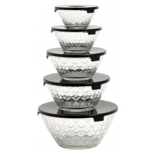 Set Of 5 Storage Bowls by Nordal