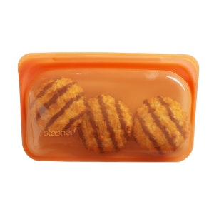 Small Citrus Reusable Silicone Snack Bag by Stasher