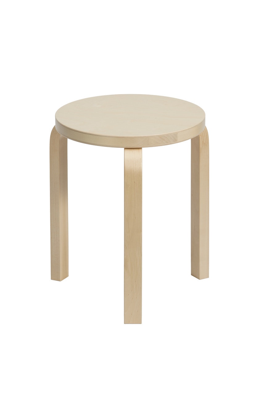 Unassembled Linoleum Seat 60 Stool by Artek