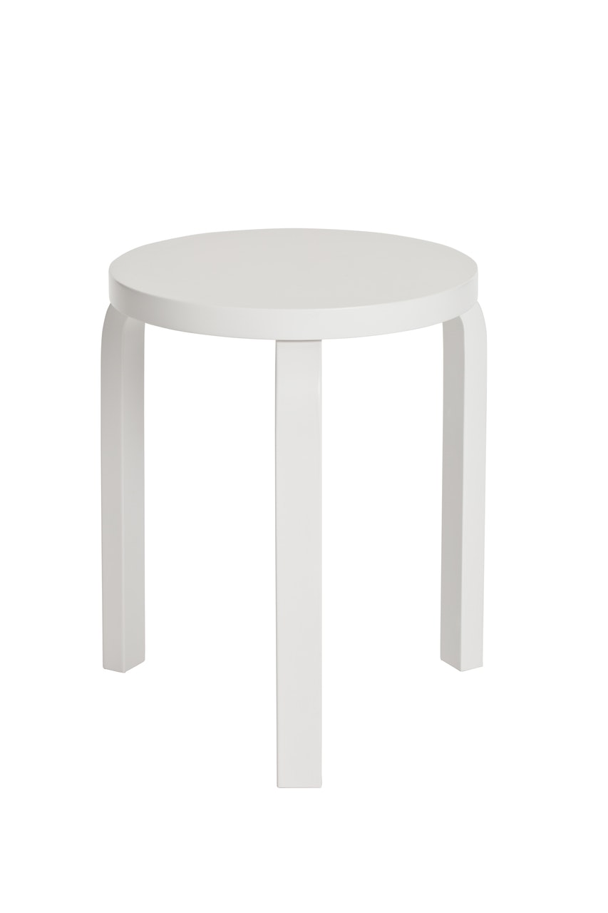 Unassembled Laquered Seat And Legs 60 Stool by Artek