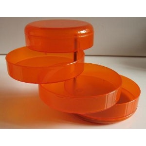 Multiplor Desk Organizer in Orange In Polymer by Rexite