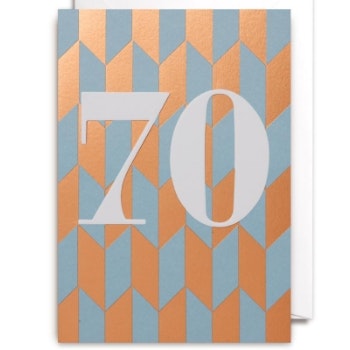 Seventy Flower Bowl Card by Louise Tiler