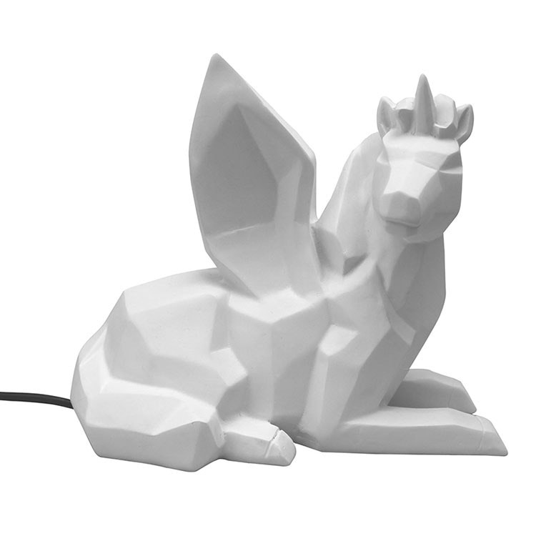Multi Coloured Unicorn Origami Lamp by Disaster Designs