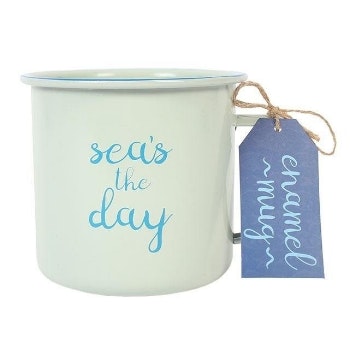 Sea's The Day Enamel Mug by Something Different