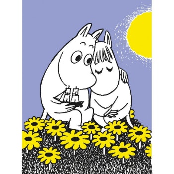 Moomin In Love Card by Roger la Borde
