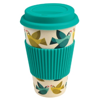 Love Birds Bamboo Travel Mug by Rex London