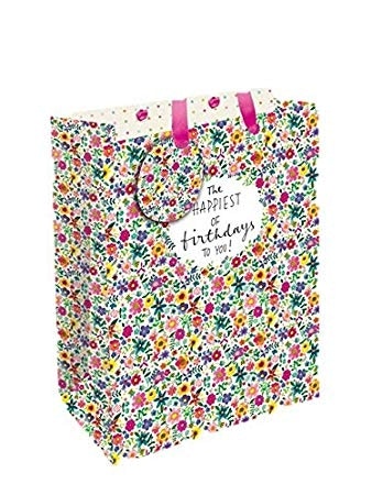 Floral Gift Bag Medium by Rachel Ellen