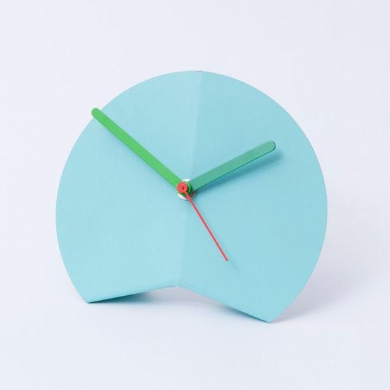Blue Origami Desk Clock by Block Design