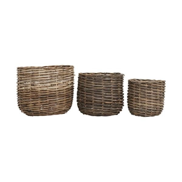 Set Of 3 Sizes Braid Baskets by House Doctor