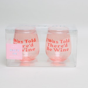 Party On Wine Glasses by Ban.do