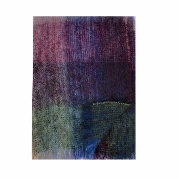 Jewel Toned Mohair And Wool Throw by