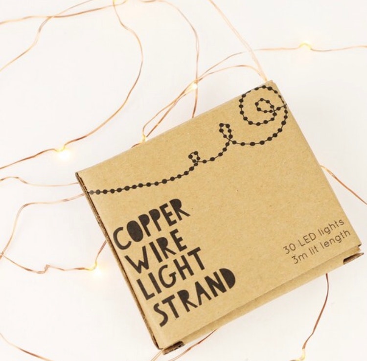 Copper Twinkle Led Lights by Lisa Angel