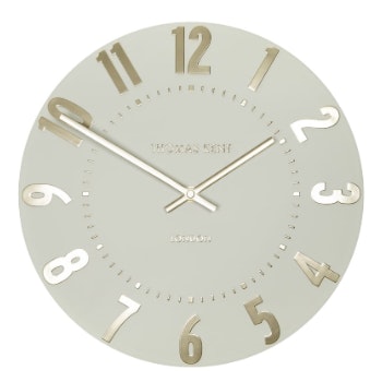 50cm Gold Finch Mulberry Wall Clock by Thomas Kent