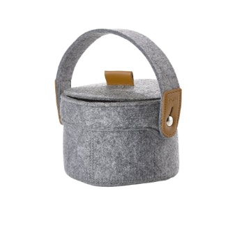 Small Grey Craft Felt Basket by Zone Denmark