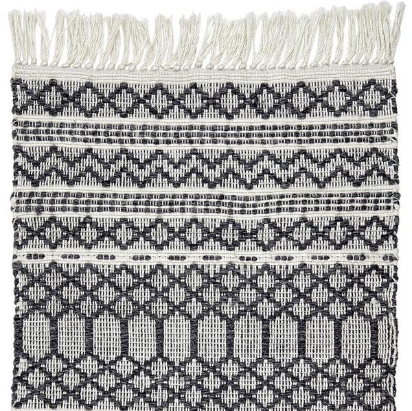 Grey And Ivory Recycled Plastic Rug by Liv
