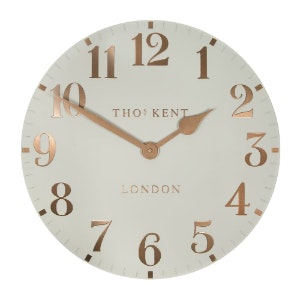 30cm Flint Grey Arabic Wall Clock by Thomas Kent