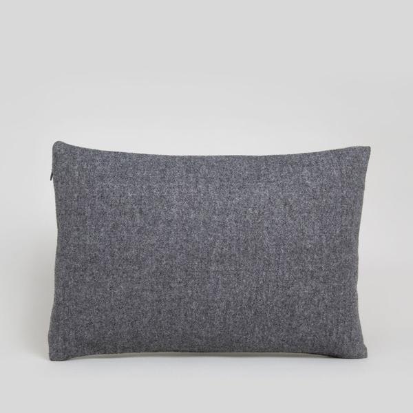 Rectangle Felt Cushion In Charcoal by Chalk Jewellery