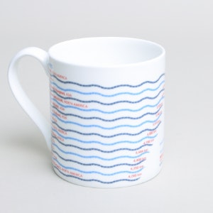 Mountains And Rivers Information Mug by McGlaggen