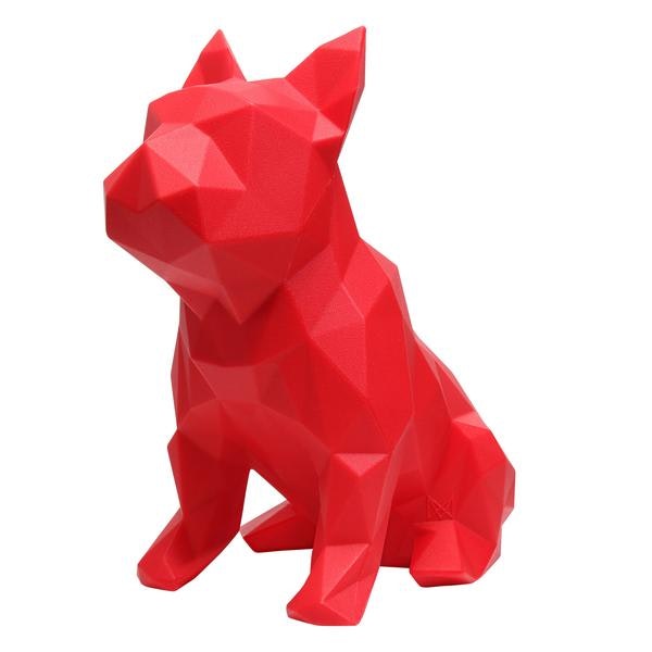 Frank French Bulldog Sculpture Red by MAROKKA