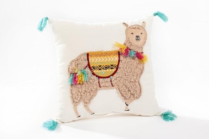 Llama Square Cushion by Hyde And Seek