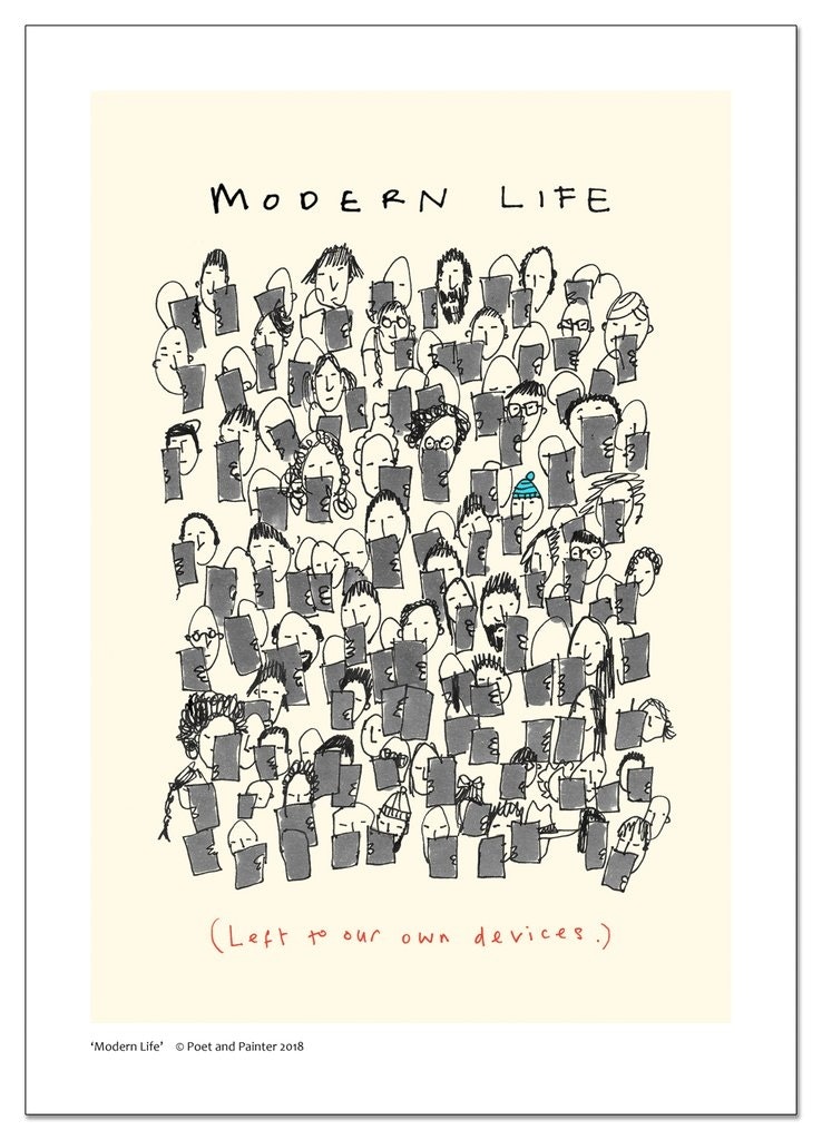 Modern Life Print by Poet and painter
