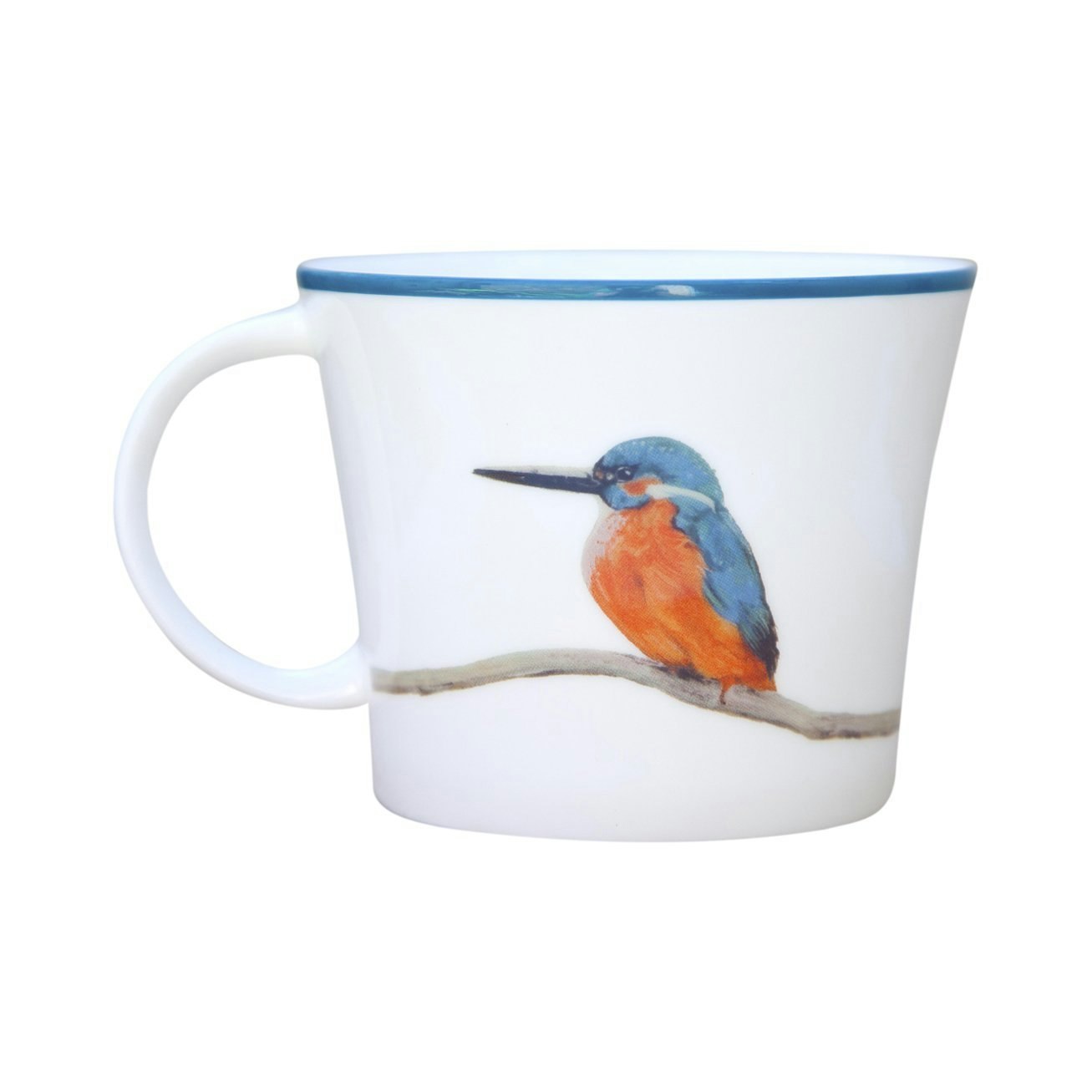 Tipi King Fisher Grey Rim Mug by