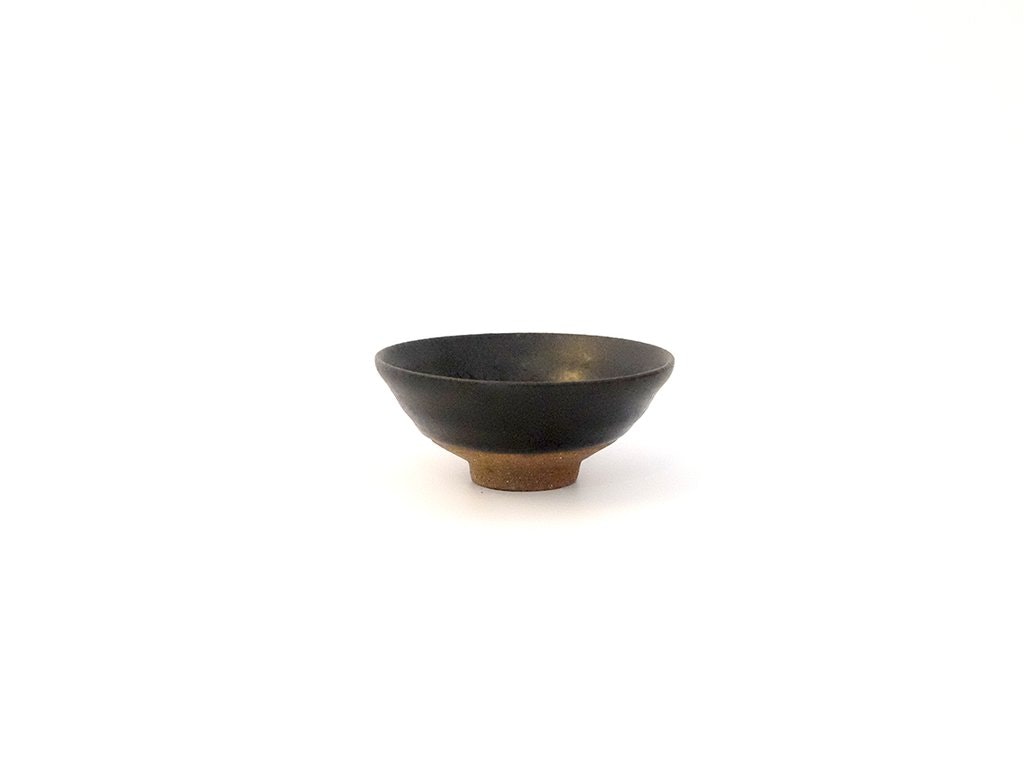 Haruo Takahashi Black Sake Cup by Kasama Freestyle