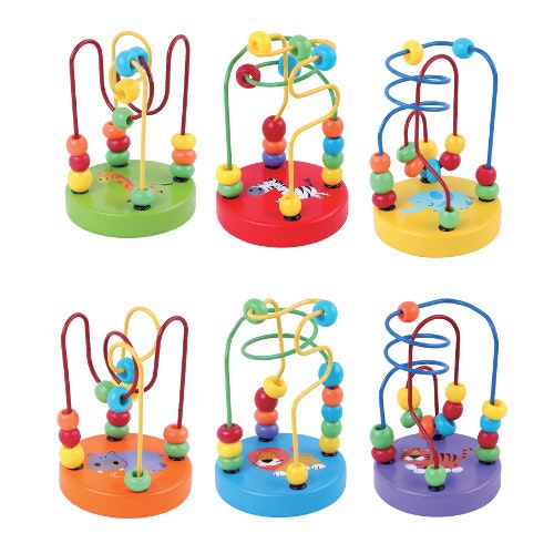 Wooden Bead Coaster Toy by Jumini