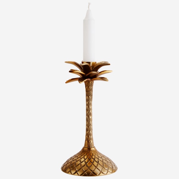 Gold Palm Tree Candle Holder by Madam Stoltz