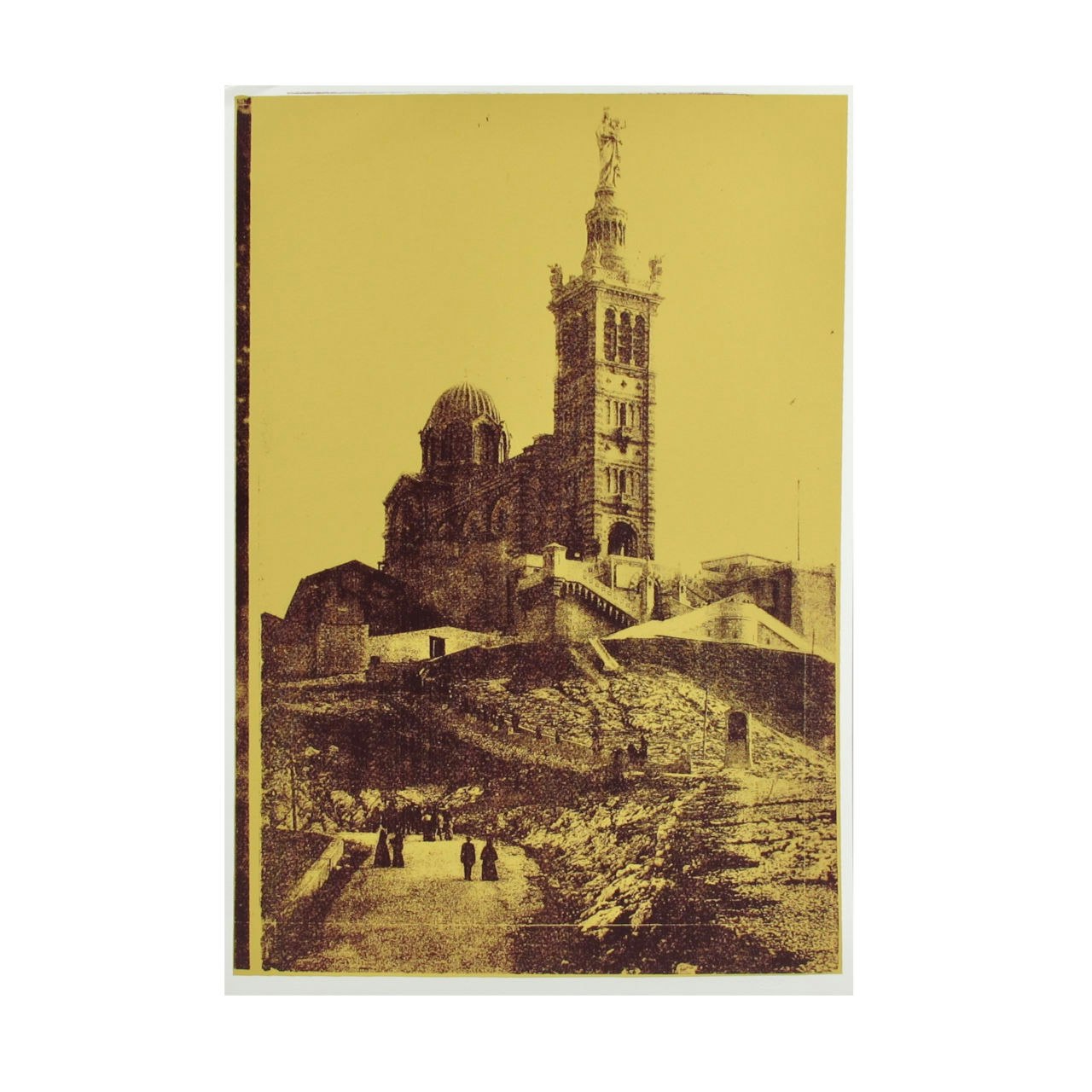 Church Screenprint by Kate Gibb - Mustard by Kate Gibb