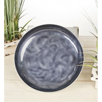 Grey Glitter Fruit Bowl by petti rossi