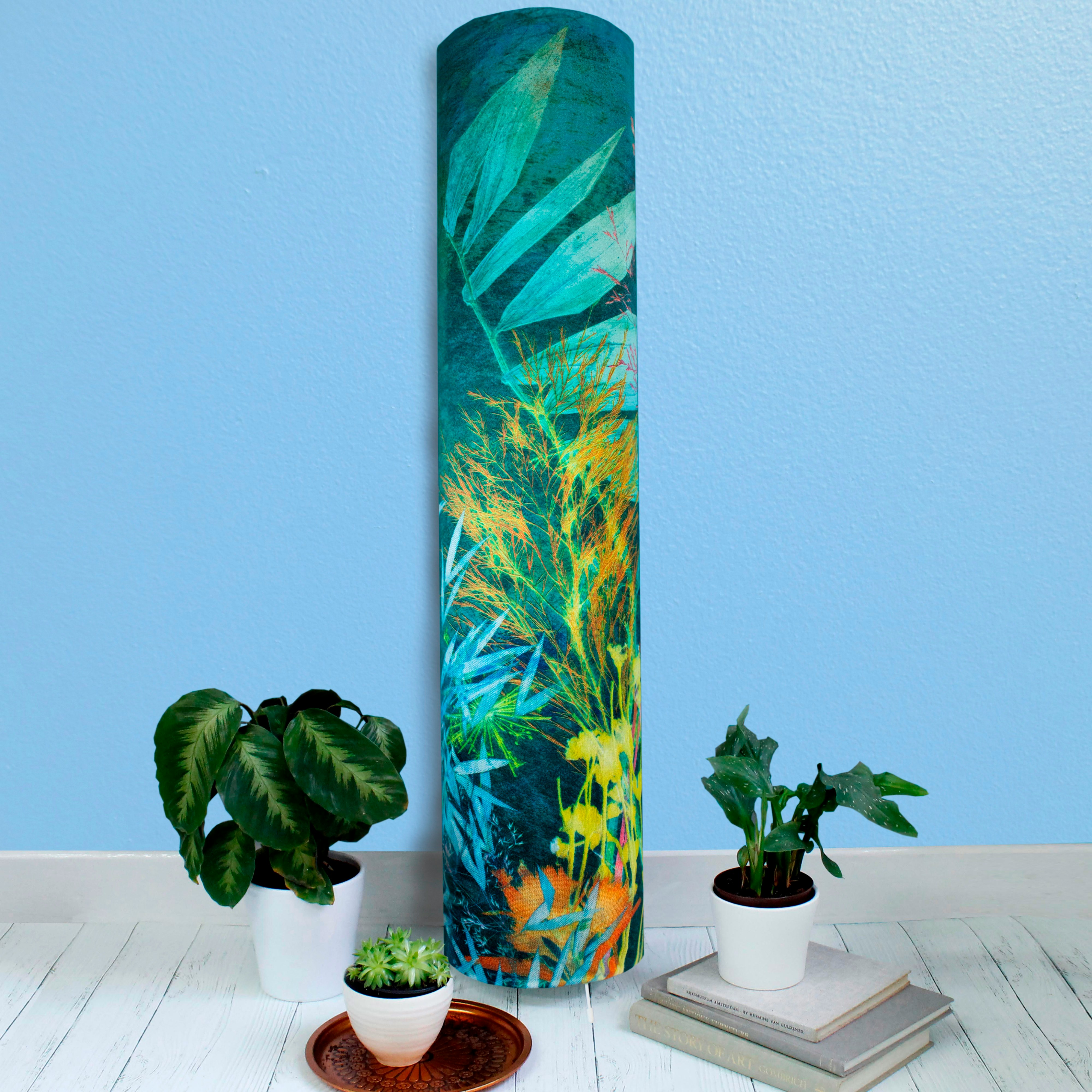 Tall Sea Green Aqua Magna Floor Standing Lamp by Gillian Arnold