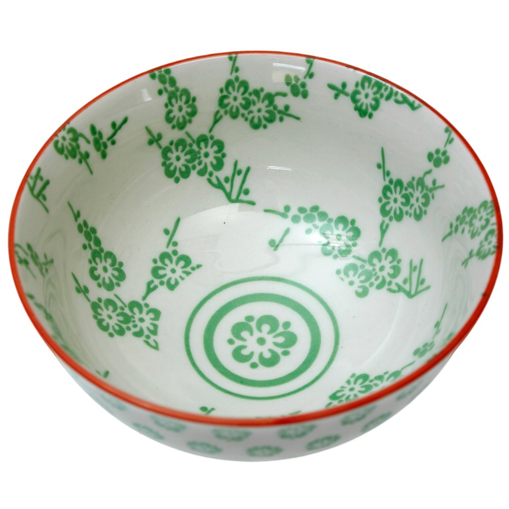 Green Blossom Japanese Bowl by Rex London