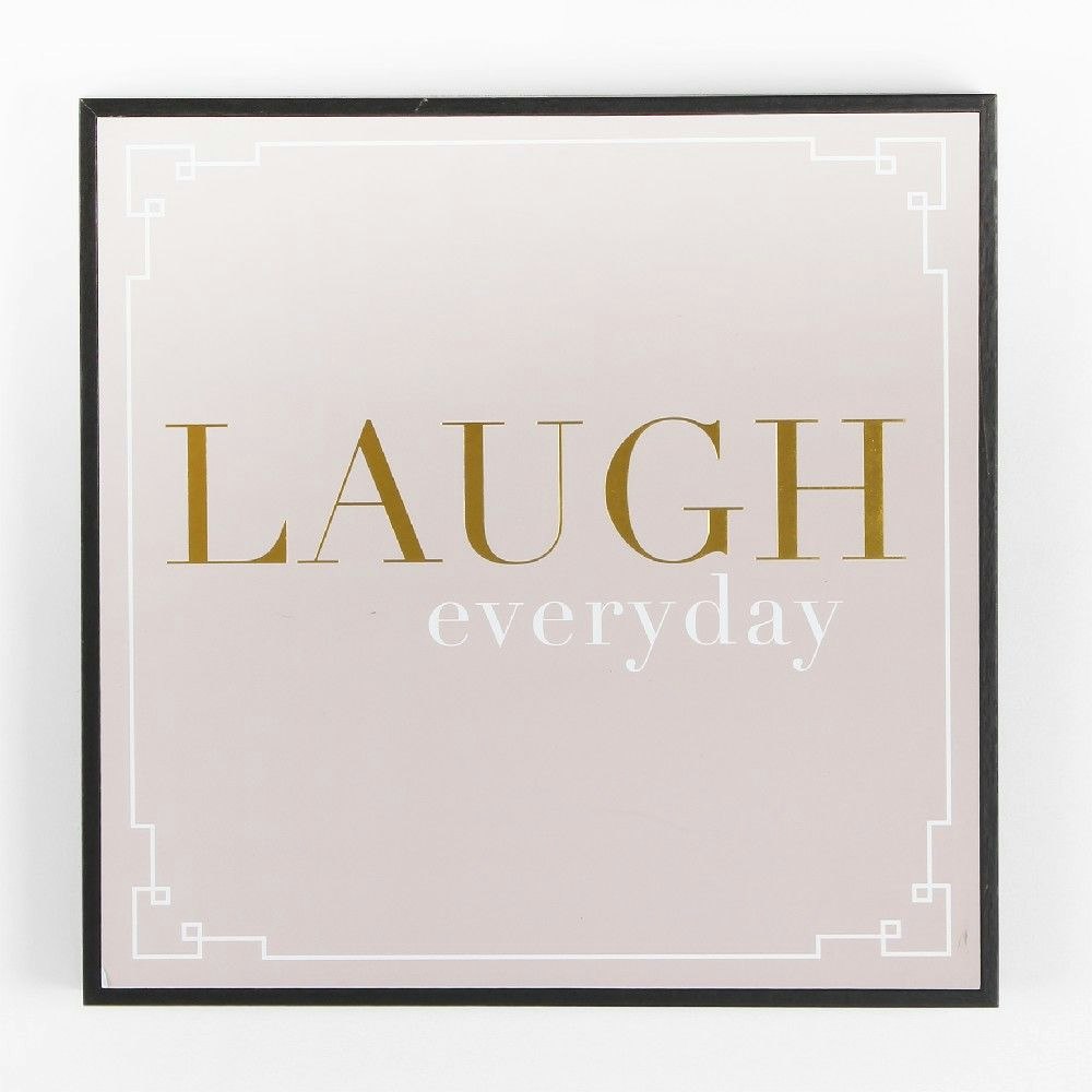 Laugh Everyday Wall Plaque by