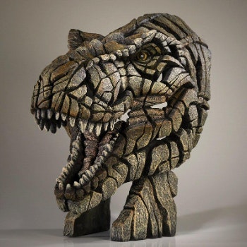 T-Rex Bust Edge Sculpture by