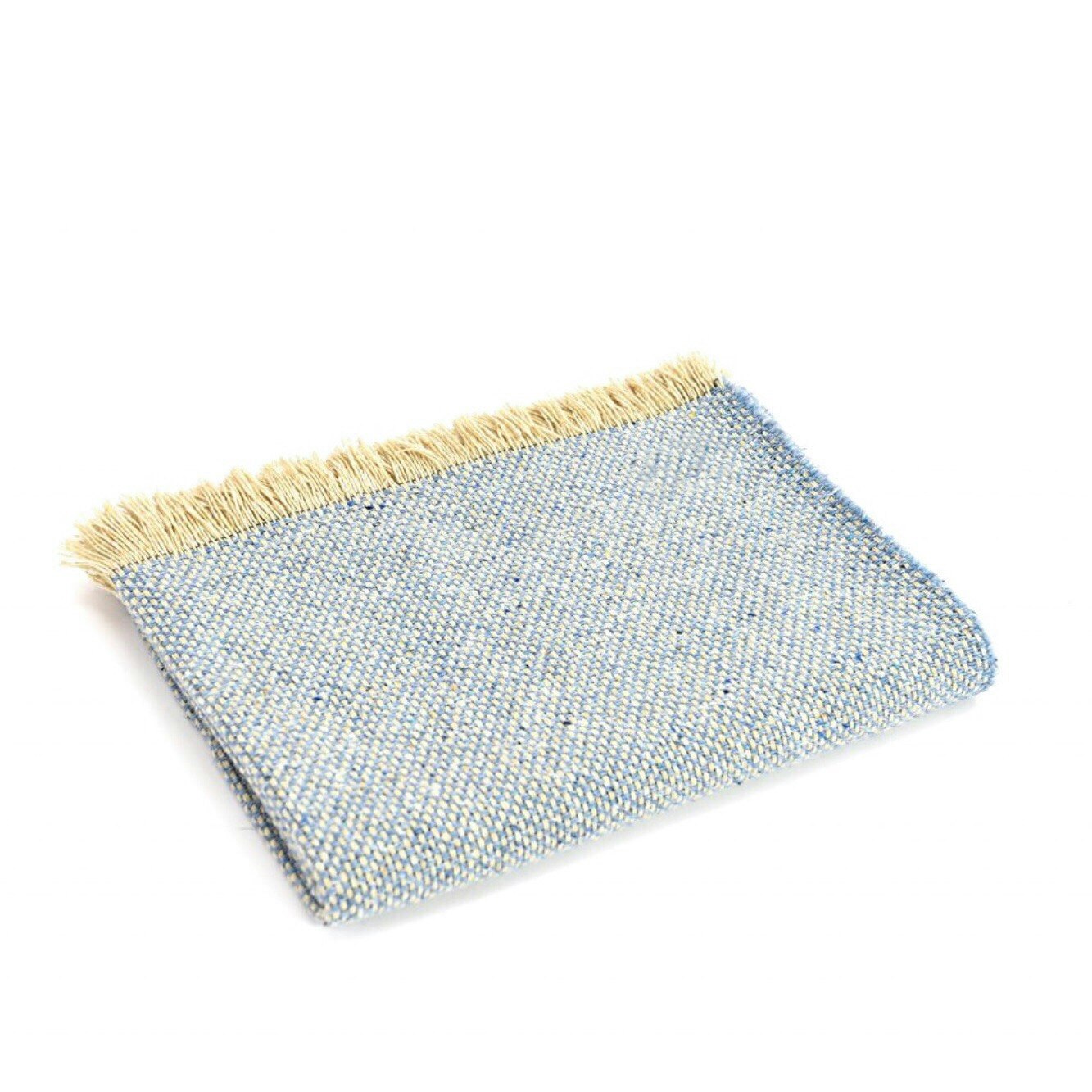 Recycled Throw In Sky Blue by Tweedmill