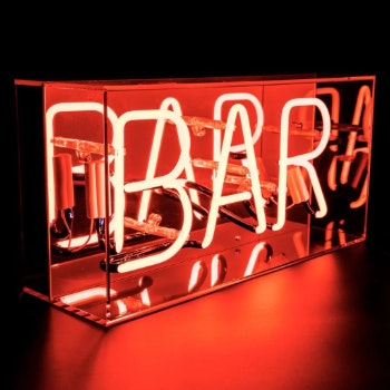 BAR Acrylic Box Neon Light by