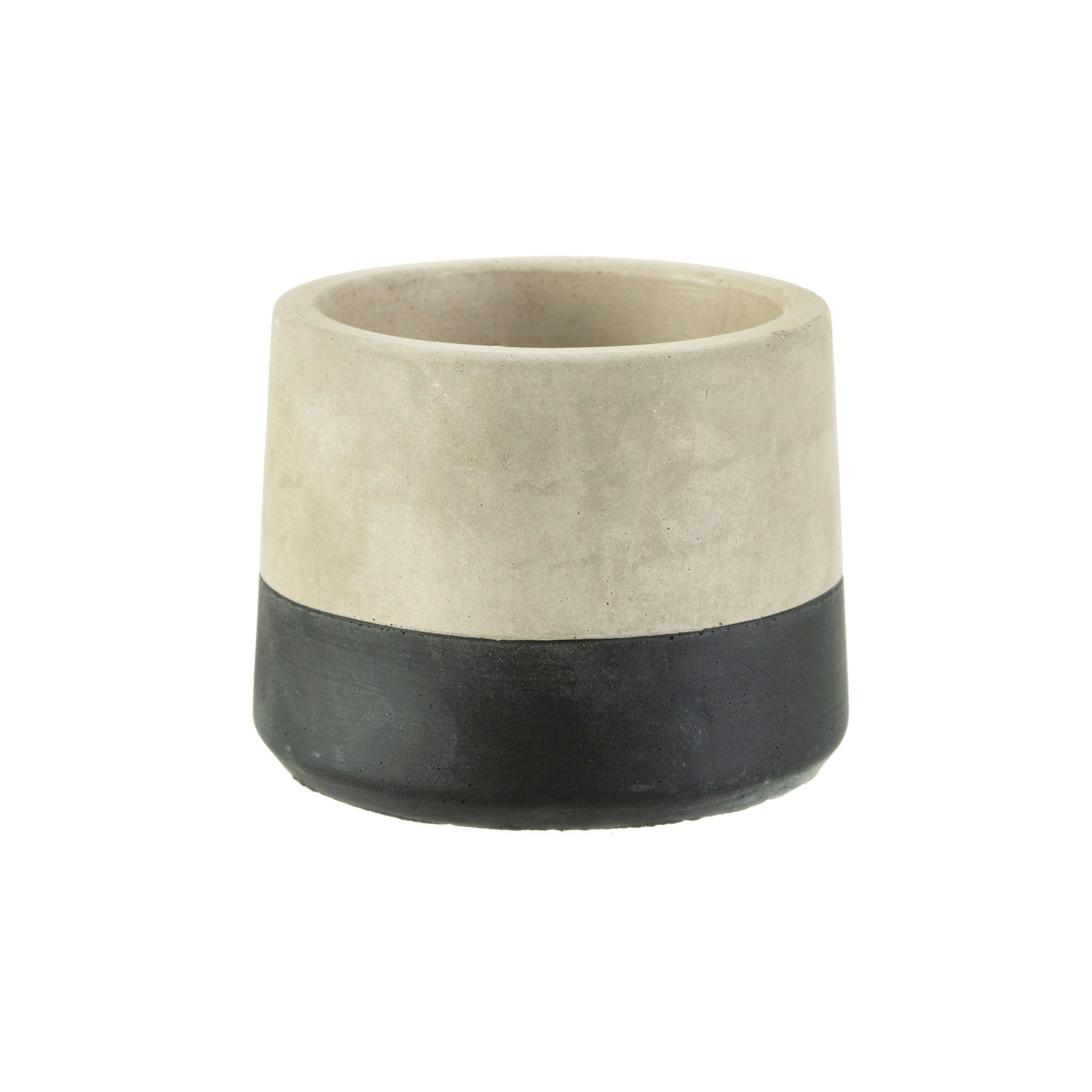 Black Dip Cement Mini Planter by Sass & Belle