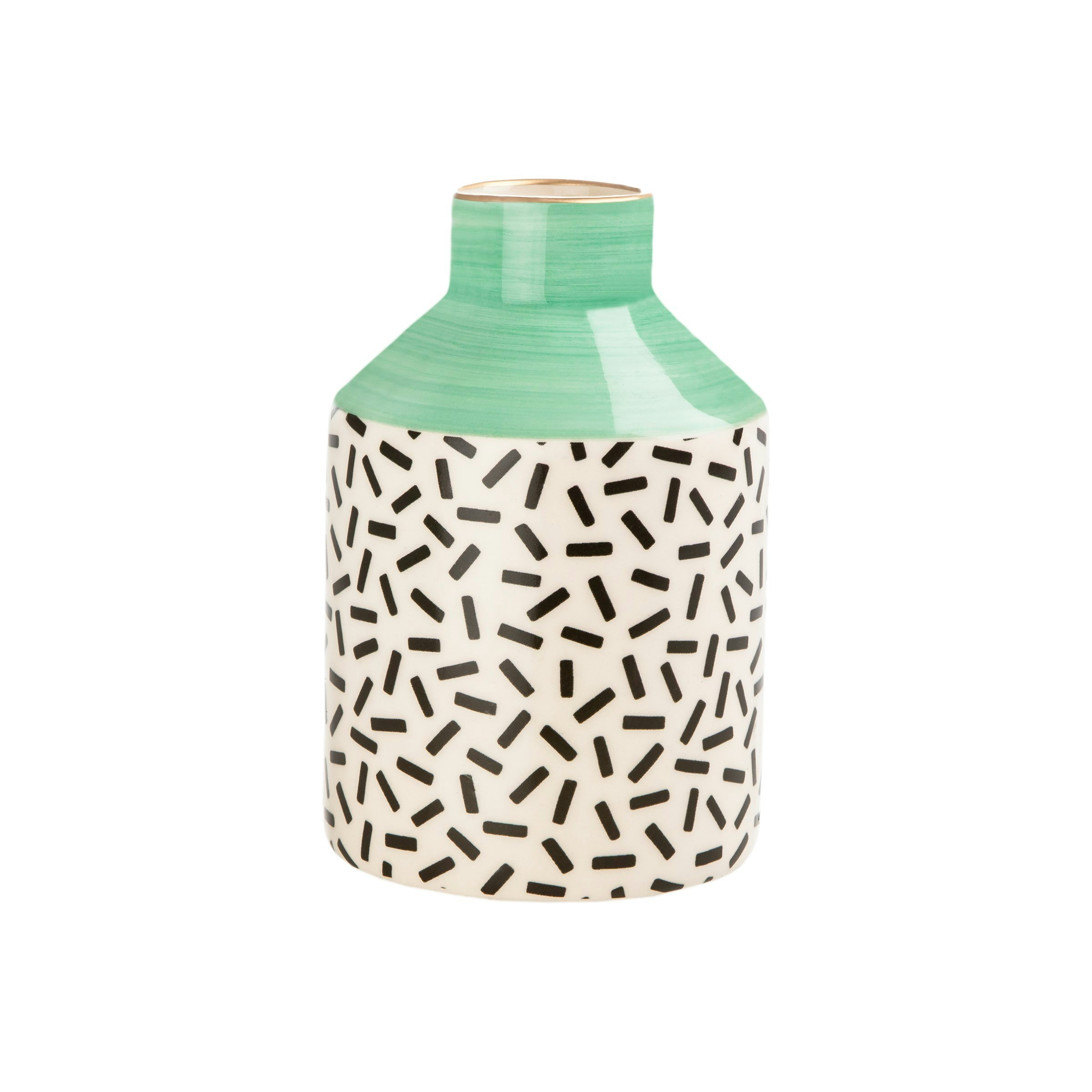 Modern Pastel Blue Green Vase by Sass & Belle