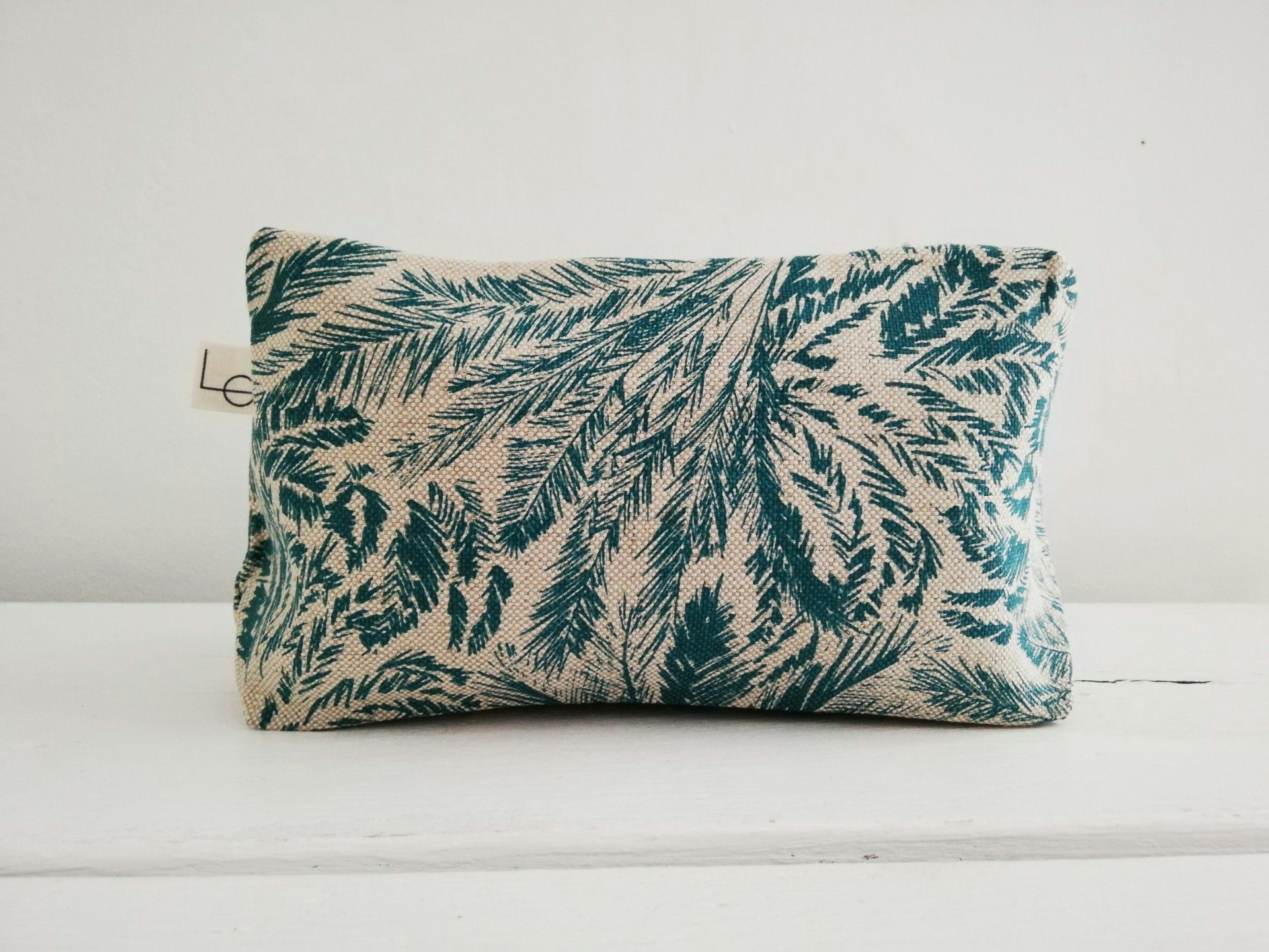 Teal Tropic Wash Bag by Lara Gorlach