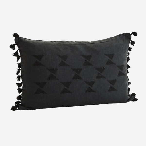 Cushion W Embroidery And Tassels by Madam Stoltz