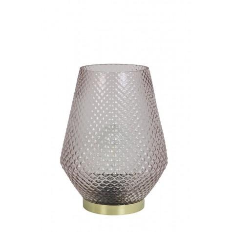 Pink Glass Led Lamp by Light & Living