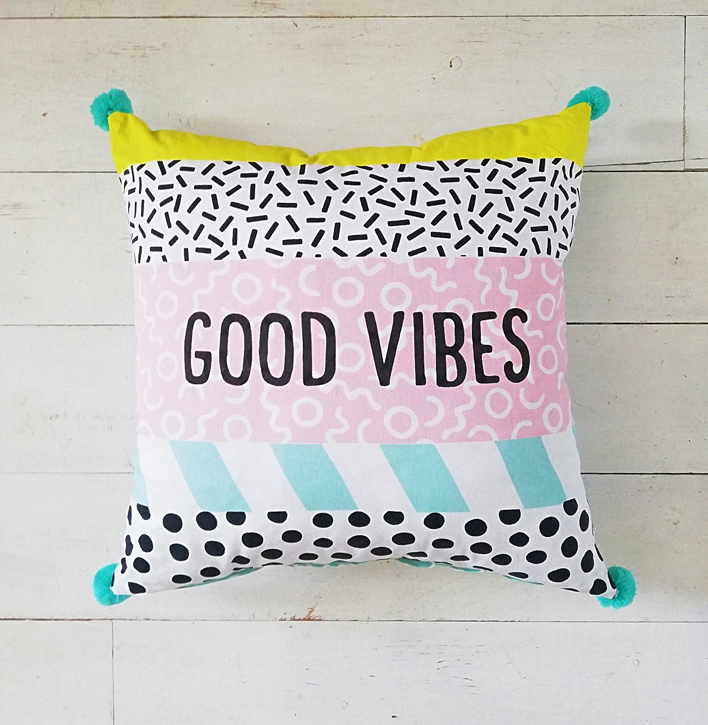 Good Vibes Cushion by Sass & Belle
