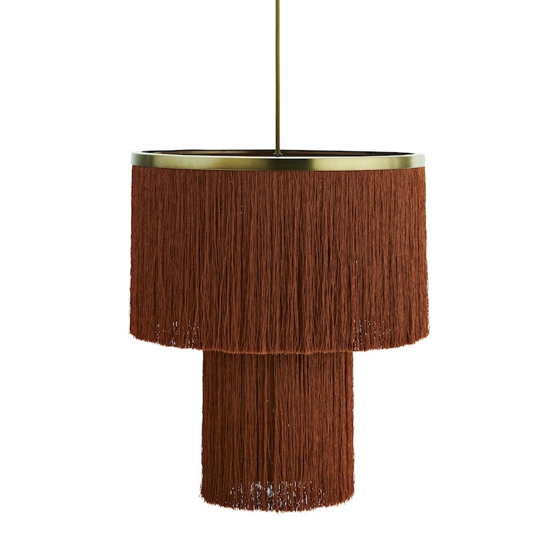 Tassel Ceiling Lamp Burned Orange by Madam Stoltz
