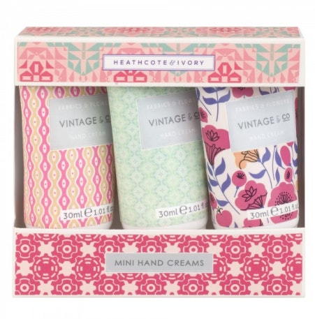 Fabric & Flowers Mini Hand Cream by Heathcote Ivory