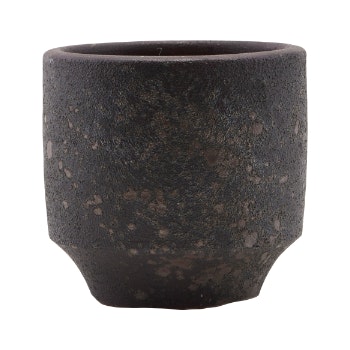 Rustic Brown Stoneware Pot - Medium by House Doctor