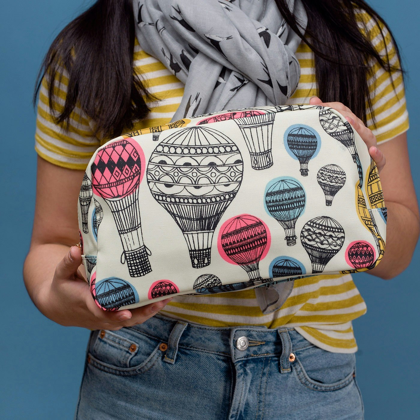 Balloon Flight Wash Bag by F & J Collection