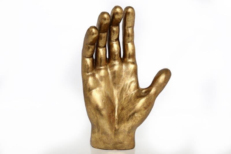 Large Gold Hand Ornament by White Mint