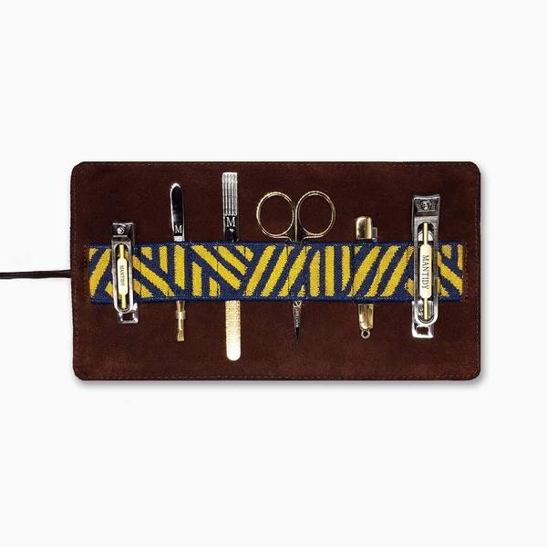 Gaucho Grooming Roll And Manicure Set Dark Brown by Mantidy